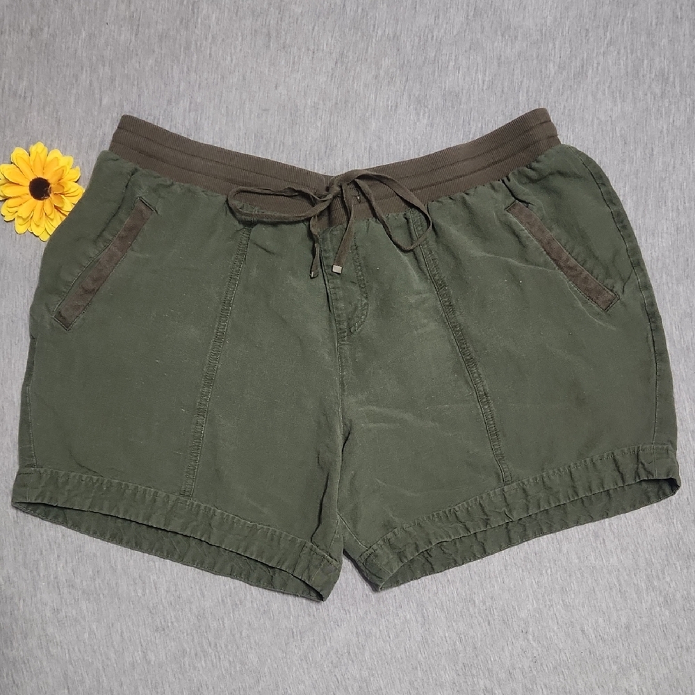 Lane BRYANT Plus-Size Navy Drawstring Elastic-Waist Summer Bloomers Short Shorts